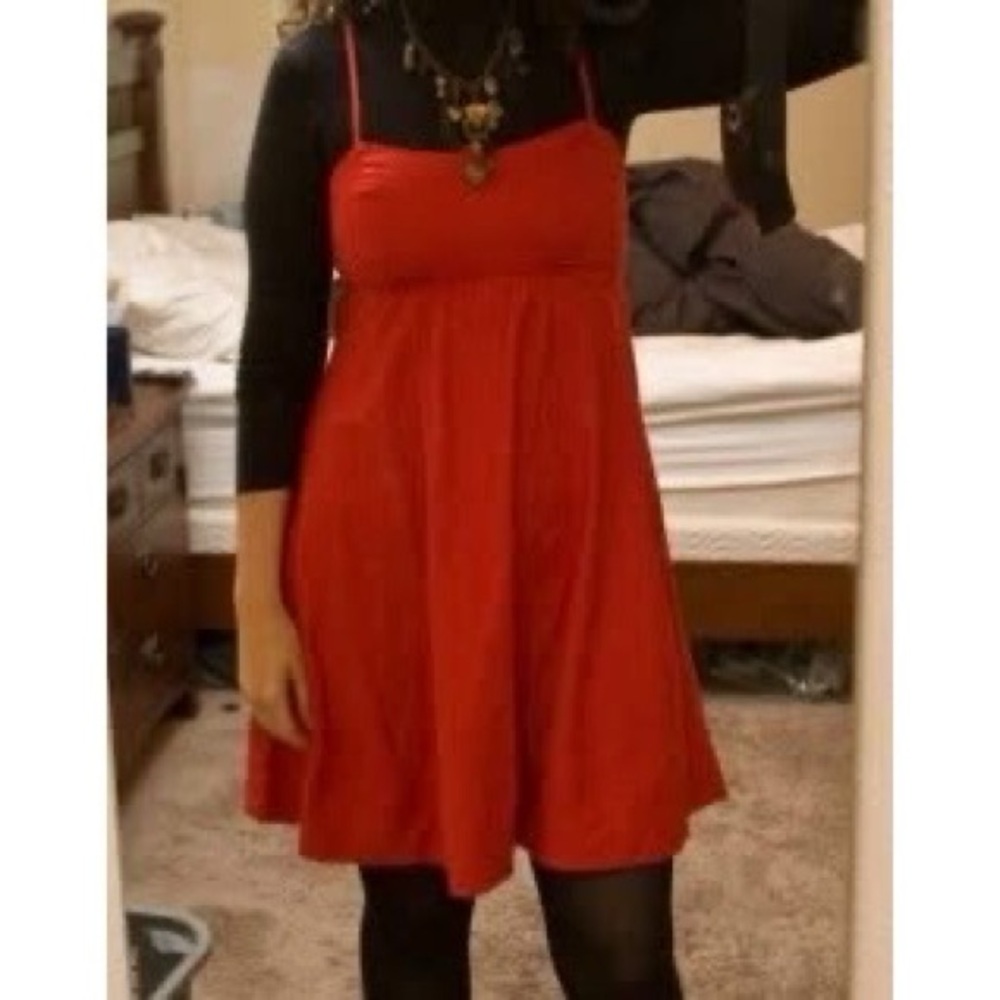 Y2K The Limited Red Babydoll Dress Sz 2 - Picture 10 of 10